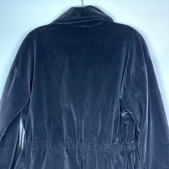 Vintage Glen Of Michigan Black Velvet Blazer Jacket 70s Large - Picture 6 of 14